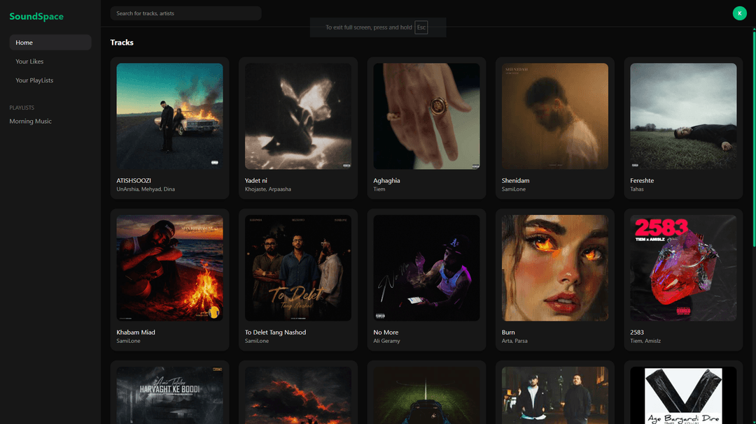 SoundSpace Website